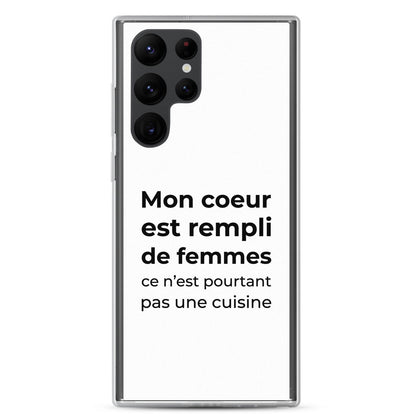 Coque Samsung Mon cœur est rempli de femmes ce n'est pourtant pas une cuisine - Sedurro