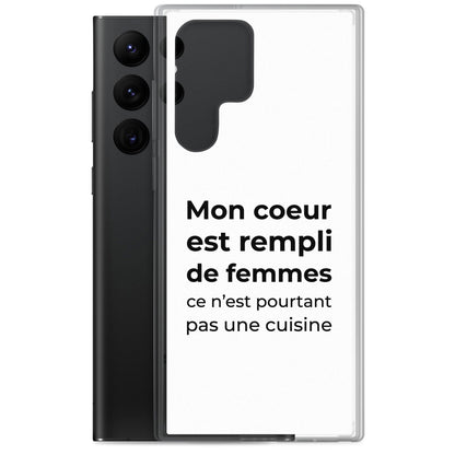 Coque Samsung Mon cœur est rempli de femmes ce n'est pourtant pas une cuisine - Sedurro
