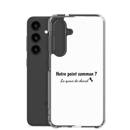 Coque Samsung Notre point commun la queue de cheval - Sedurro