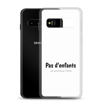 Coque Samsung Pas d'enfants je pratique l'anal - Sedurro