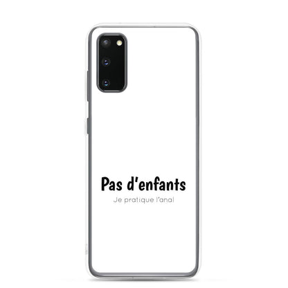 Coque Samsung Pas d'enfants je pratique l'anal Samsung Galaxy S20 - Sedurro