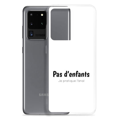 Coque Samsung Pas d'enfants je pratique l'anal - Sedurro