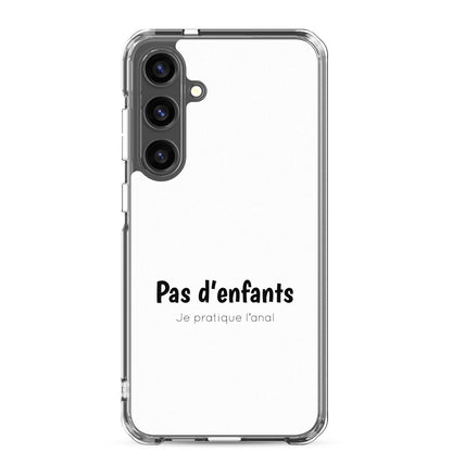 Coque Samsung Pas d'enfants je pratique l'anal Samsung Galaxy S24 Plus - Sedurro