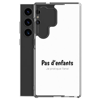 Coque Samsung Pas d'enfants je pratique l'anal - Sedurro