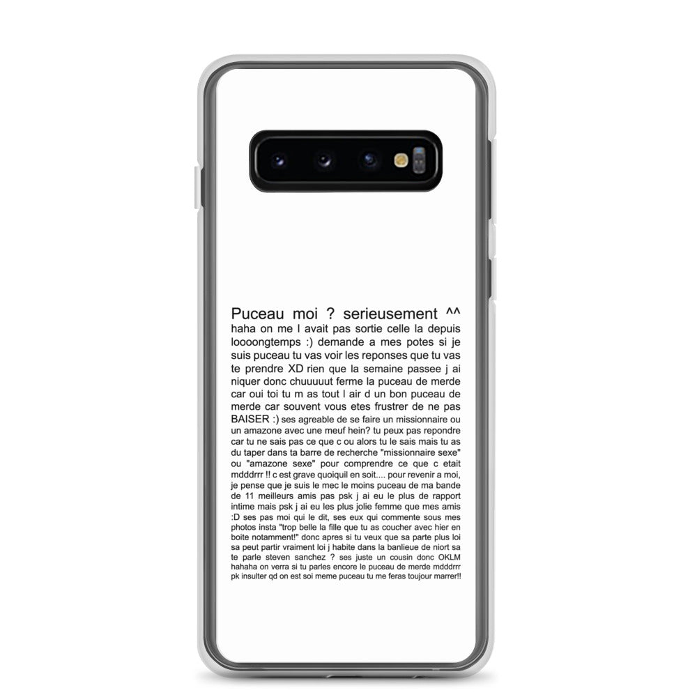 Coque Samsung Puceau moi on me l'avait pas sorti depuis longtemps - Sedurro