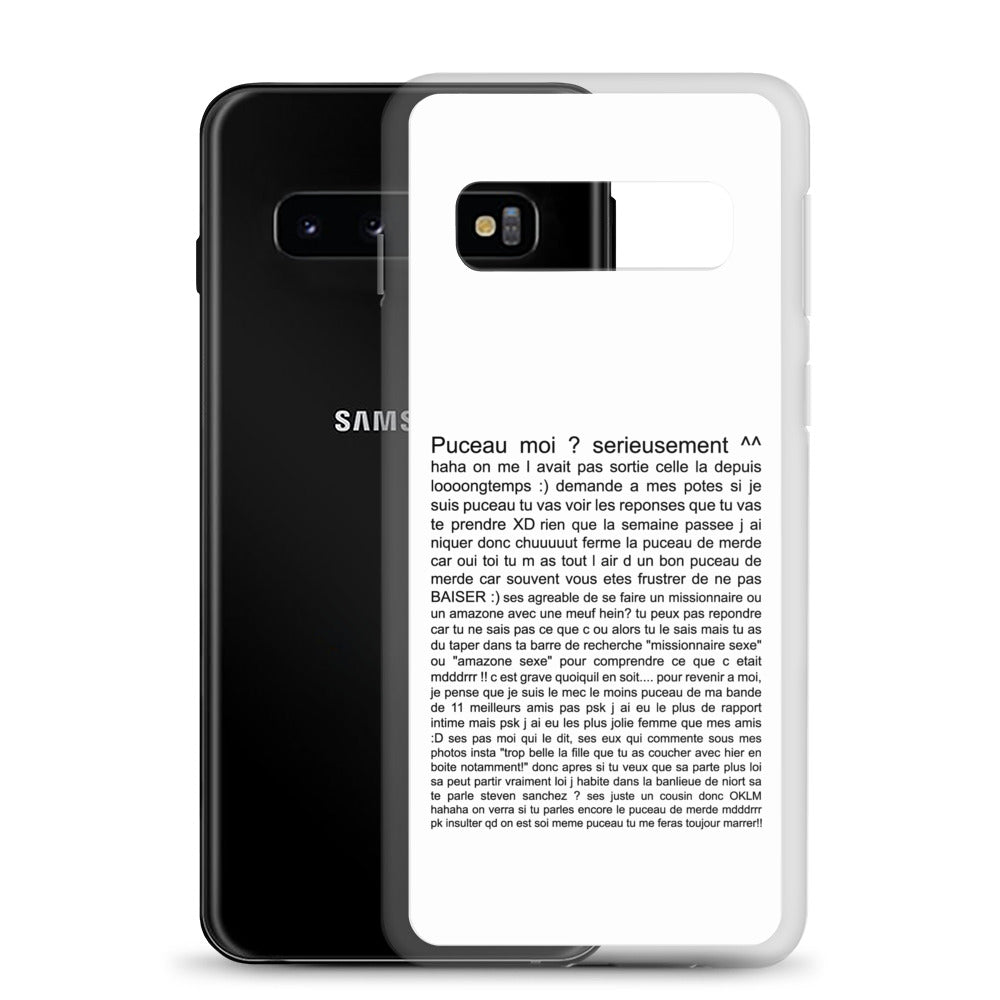 Coque Samsung Puceau moi on me l'avait pas sorti depuis longtemps - Sedurro