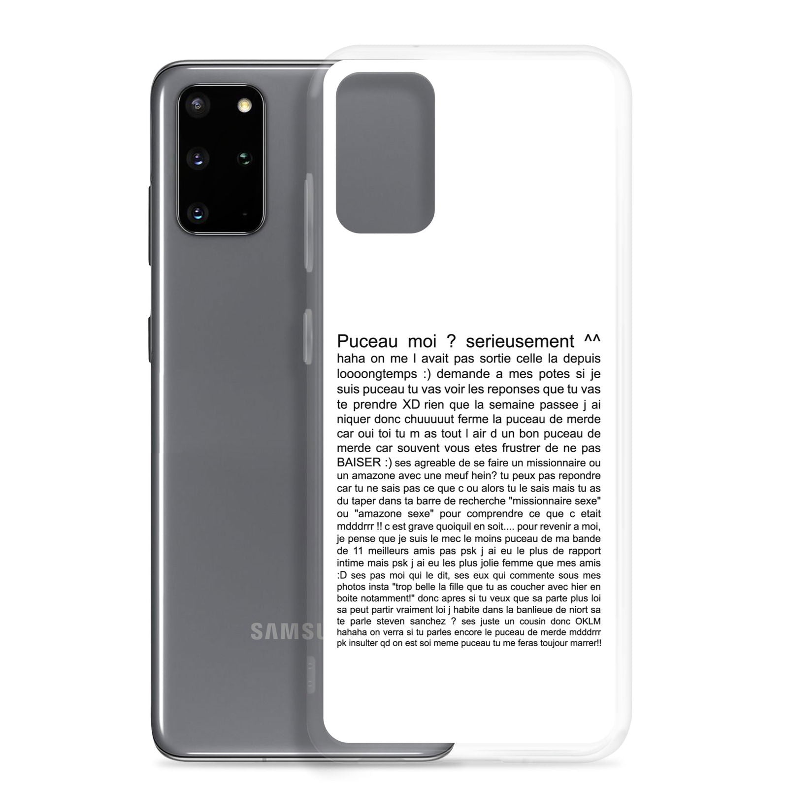 Coque Samsung Puceau moi on me l'avait pas sorti depuis longtemps - Sedurro