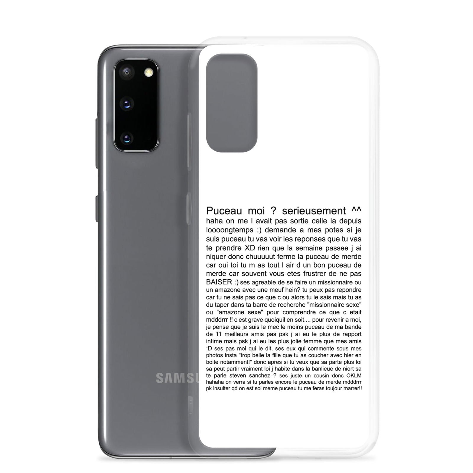 Coque Samsung Puceau moi on me l'avait pas sorti depuis longtemps - Sedurro