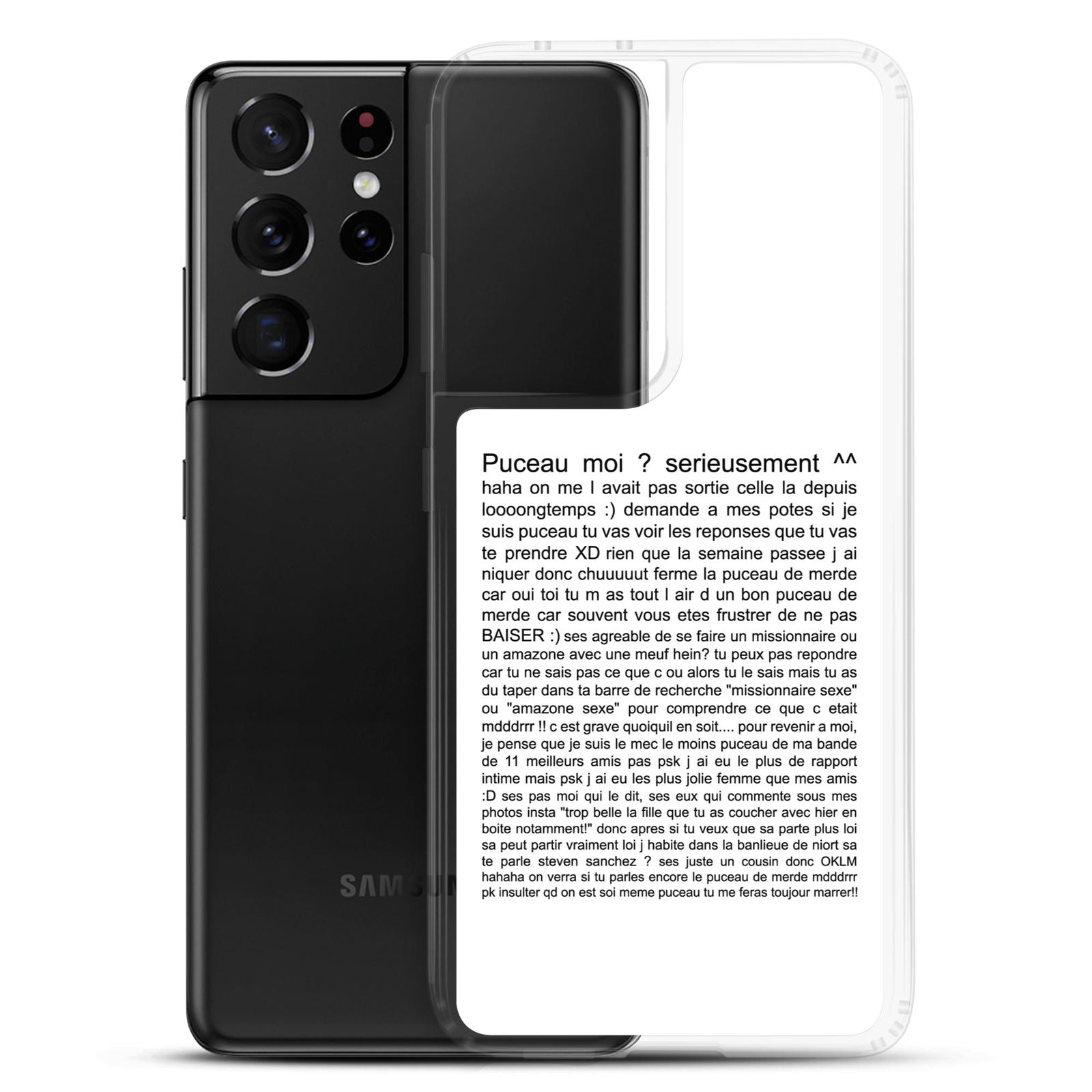 Coque Samsung Puceau moi on me l'avait pas sorti depuis longtemps - Sedurro