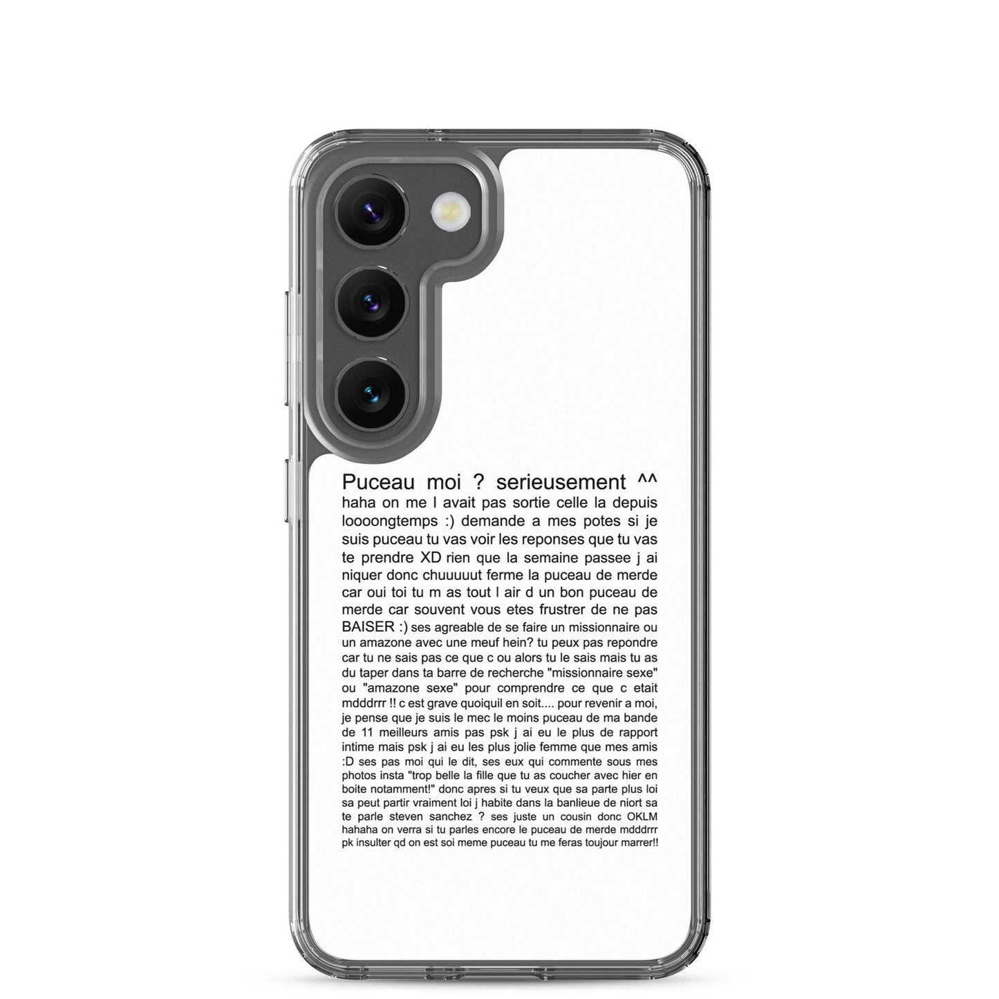 Coque Samsung Puceau moi on me l'avait pas sorti depuis longtemps - Sedurro