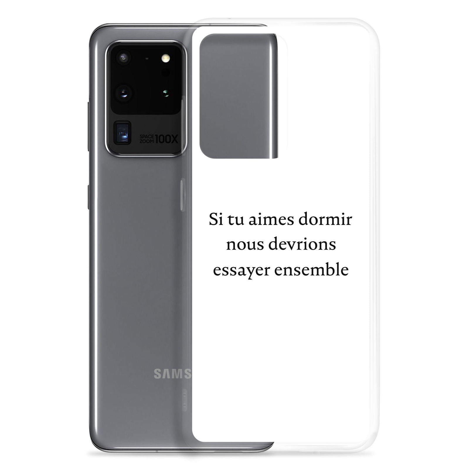 Coque Samsung Si tu aimes dormir nous devrions essayer ensemble - Sedurro