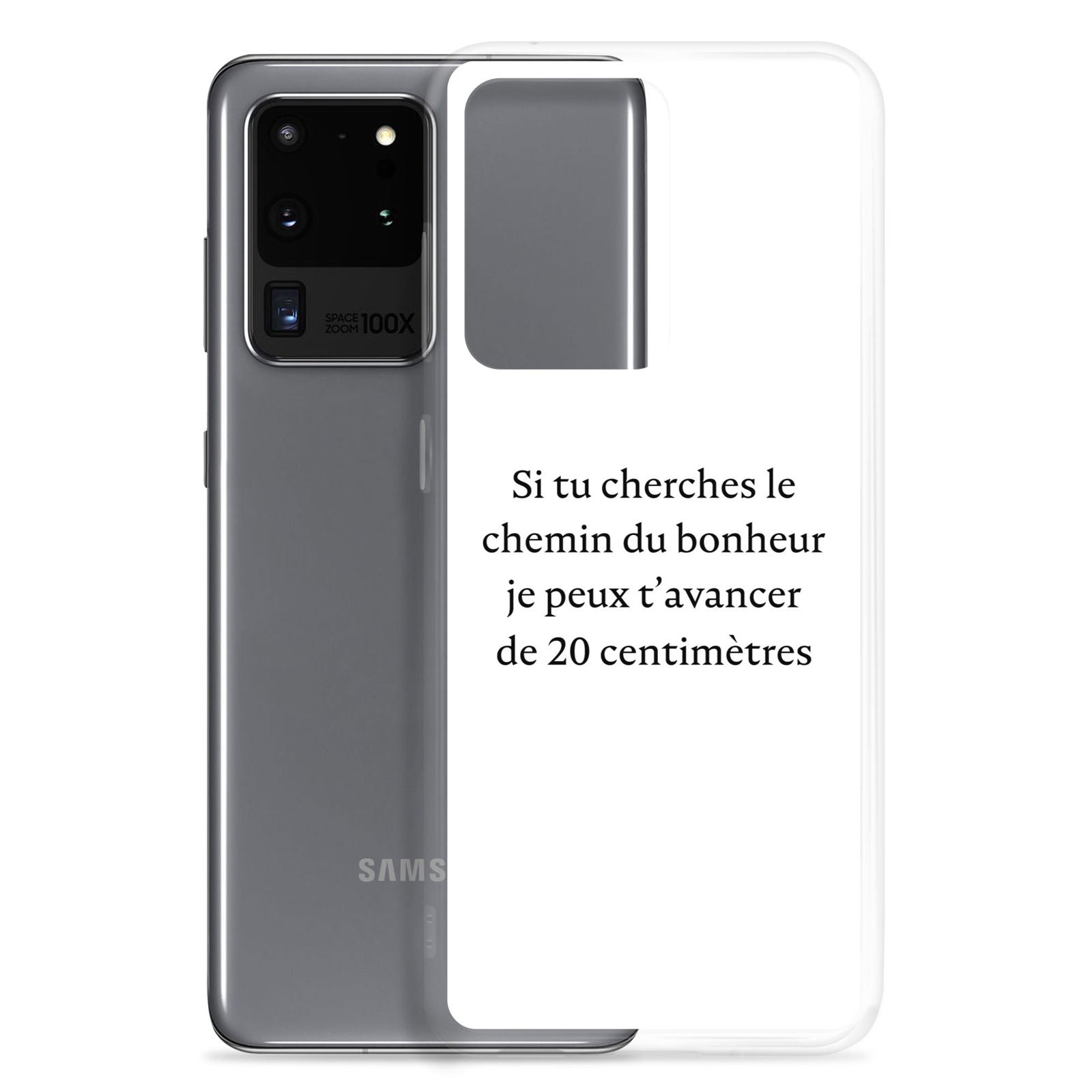 Coque Samsung Si tu cherches le chemin du bonheur je peux t'avancer de 20 centimètres - Sedurro