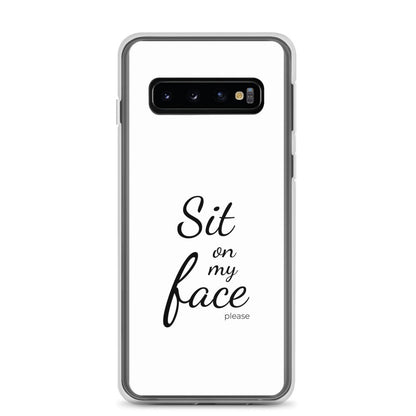 Coque Samsung Sit on my face please Samsung Galaxy S10 - Sedurro