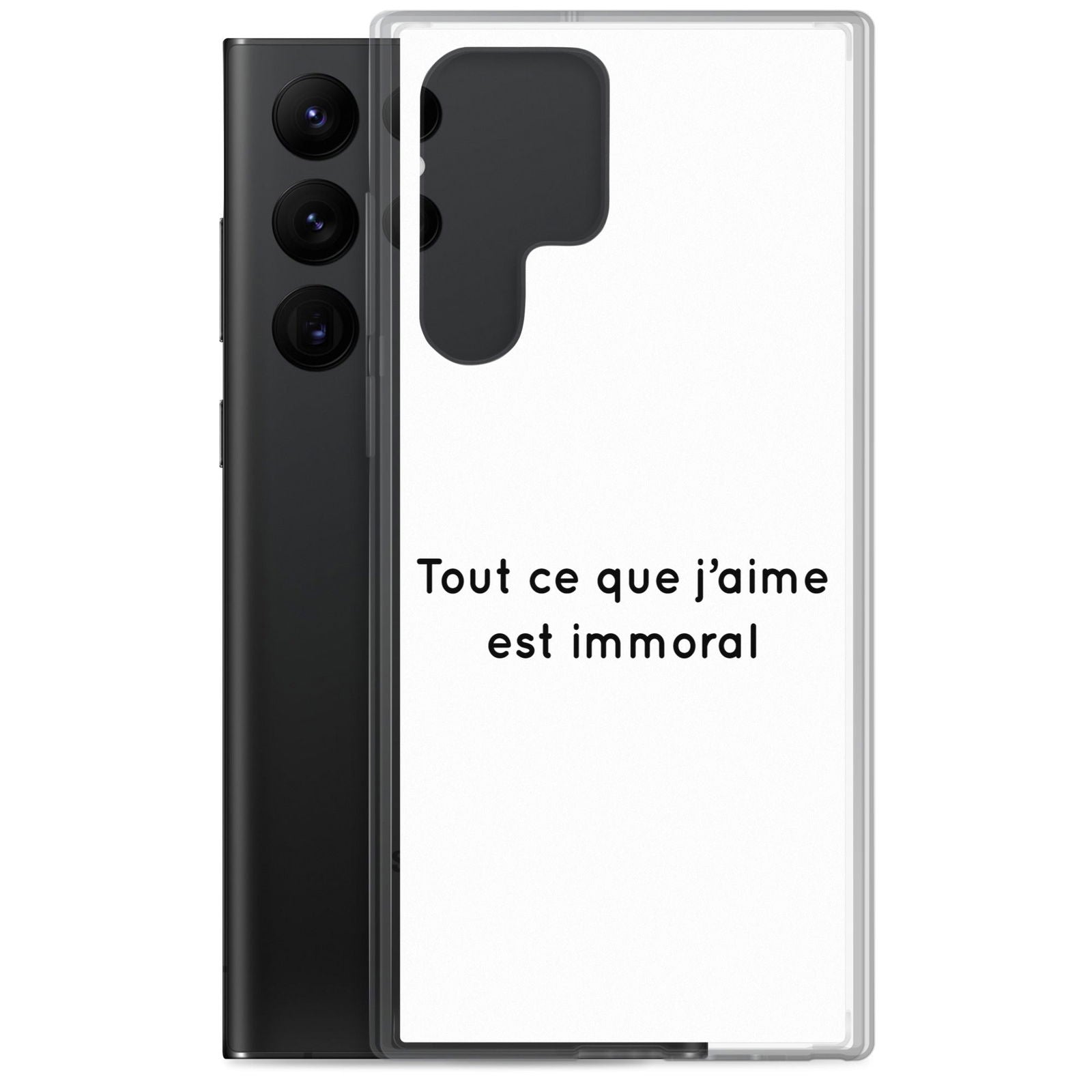 Coque Samsung Tout ce que j'aime est immoral - Sedurro