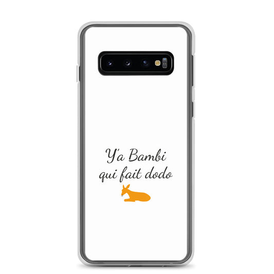 Coque Samsung Y'a bambi qui fait dodo Samsung Galaxy S10 - Sedurro