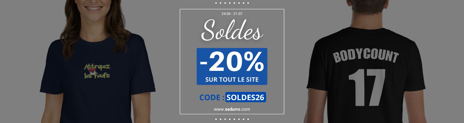 Soldes d'été - 20% de remise sur tout le site