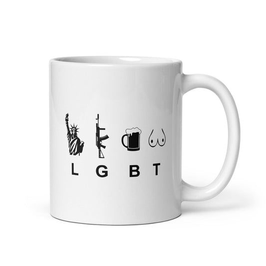 Mug LGBT liberty gun beer tits Default Title - Sedurro