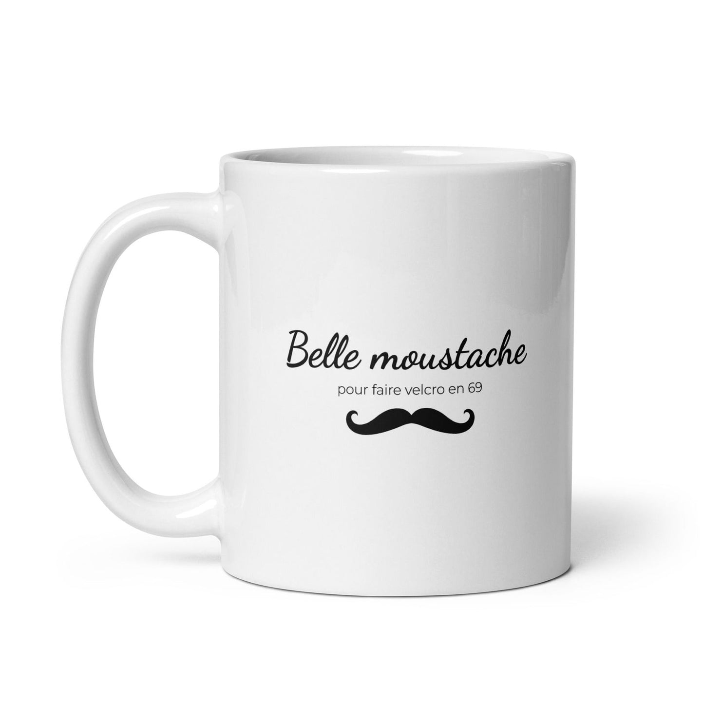 Mug Belle moustache pour faire velcro en 69 - Sedurro