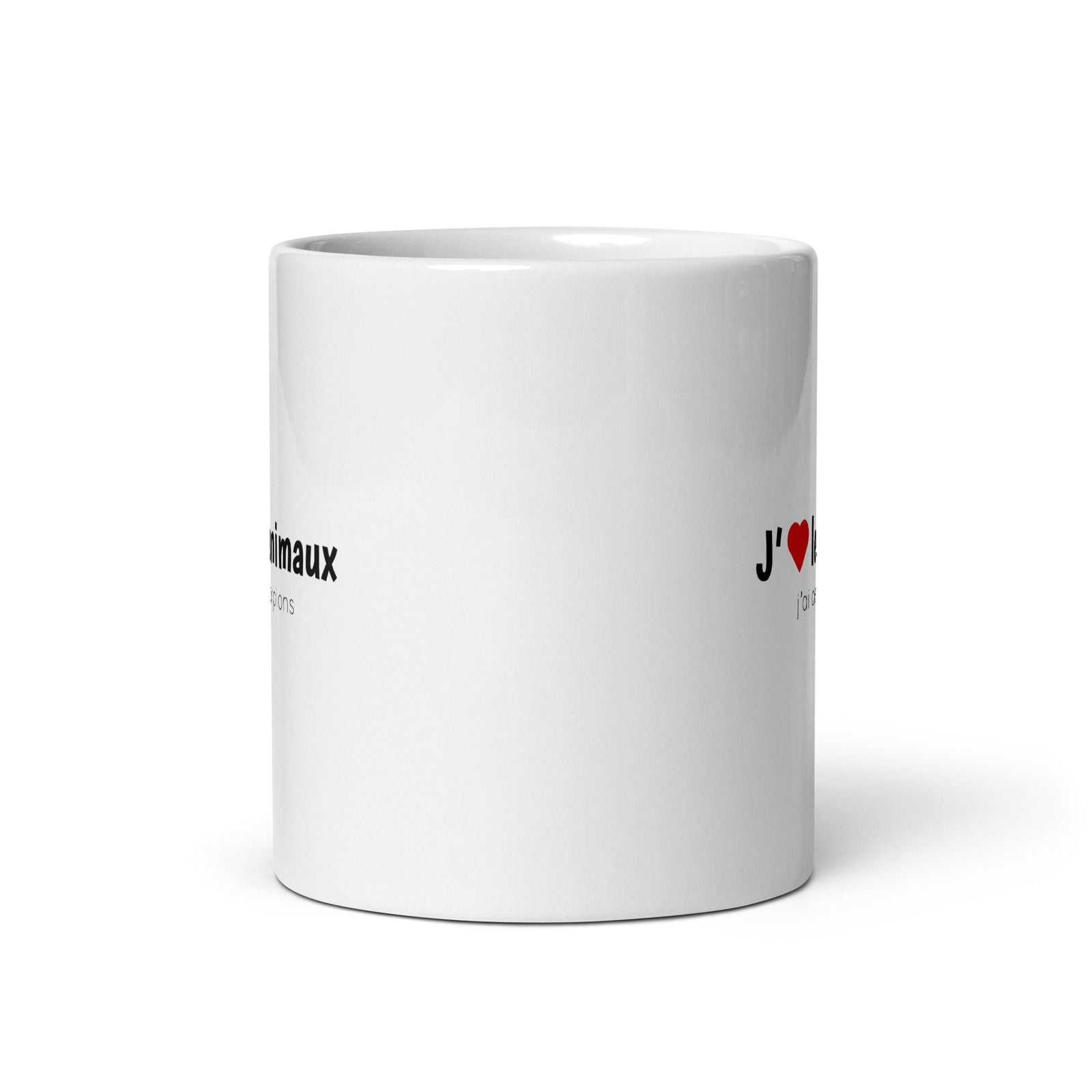 Mug J'aime les animaux j'ai des morpions - Sedurro