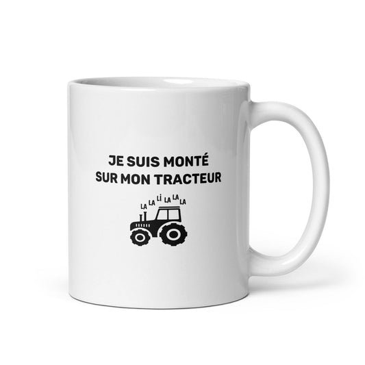 Mug Je suis monté sur mon tracteur - Sedurro