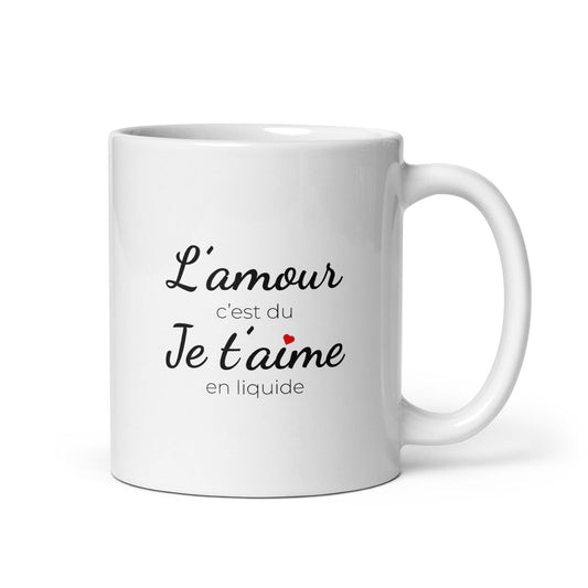 Mug L'amour c'est du je t'aime en liquide Default Title - Sedurro