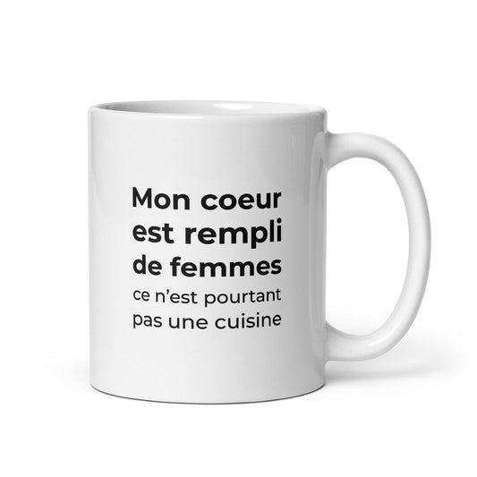 Mug Mon cœur est rempli de femmes ce n'est pourtant pas une cuisine Default Title - Sedurro