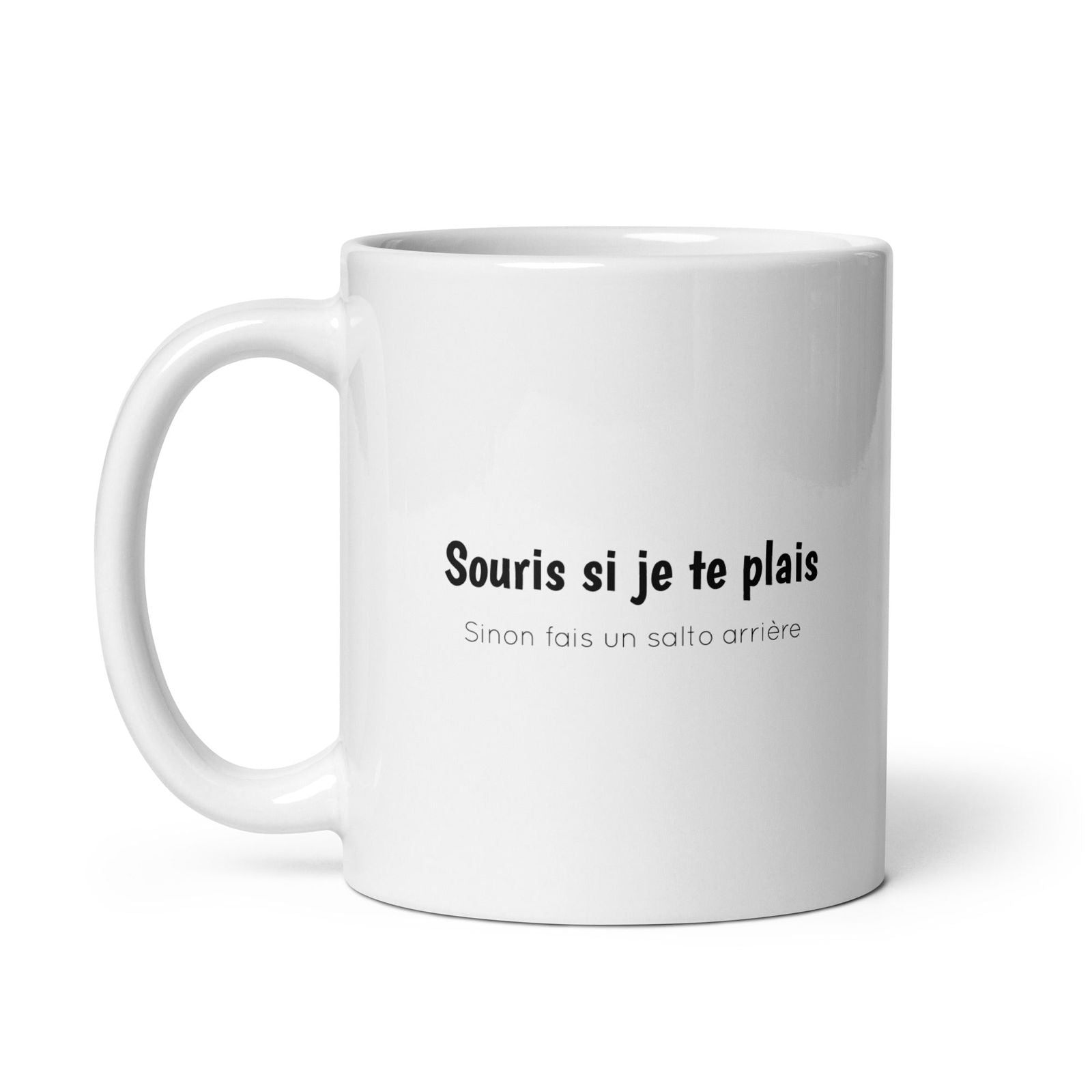 Mug Souris si je te plais sinon fais un salto arrière - Sedurro