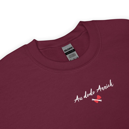Sweat unisexe col rond Au dodo Annick - Sedurro