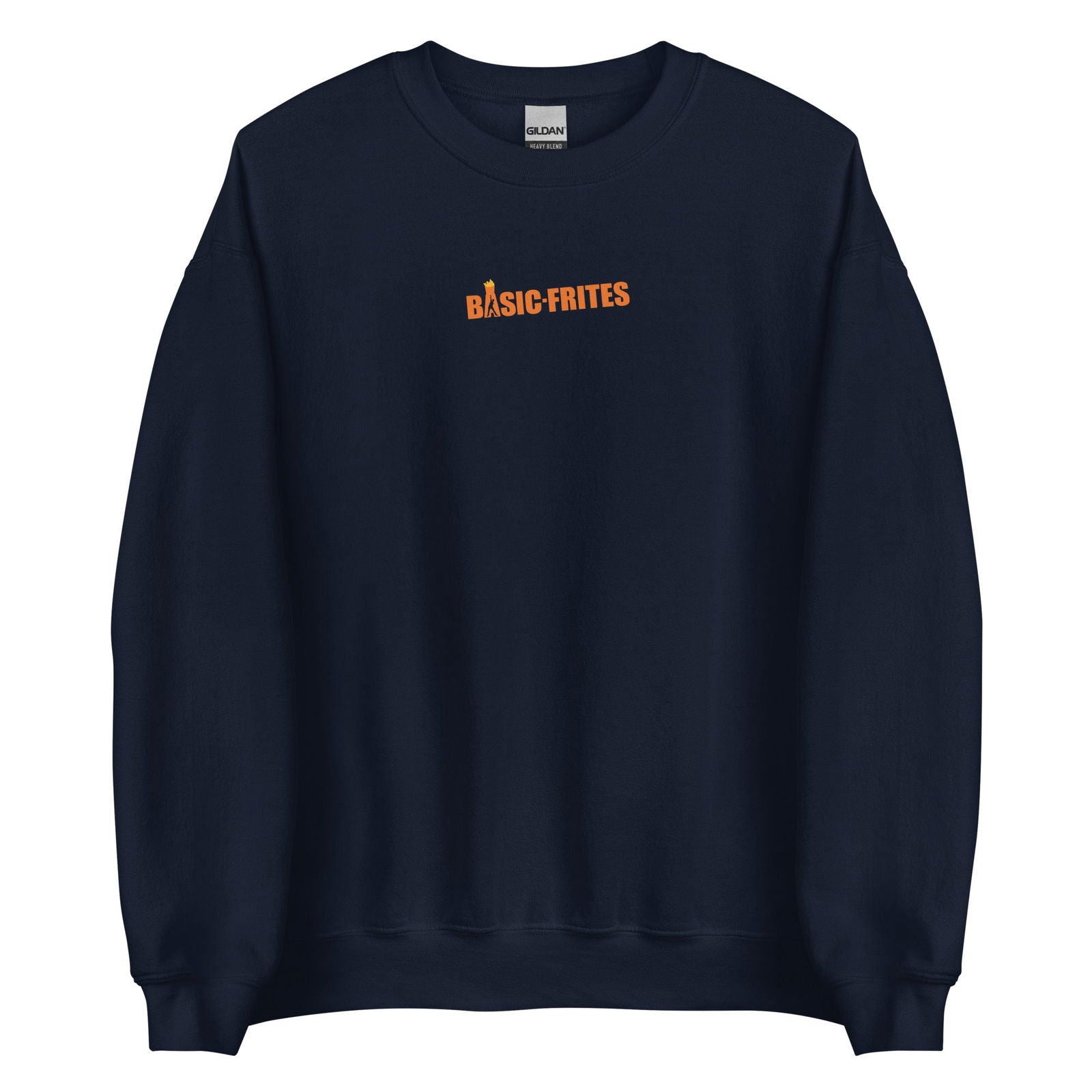 Sweat unisexe col rond Basic frites Bleu Marine - Sedurro