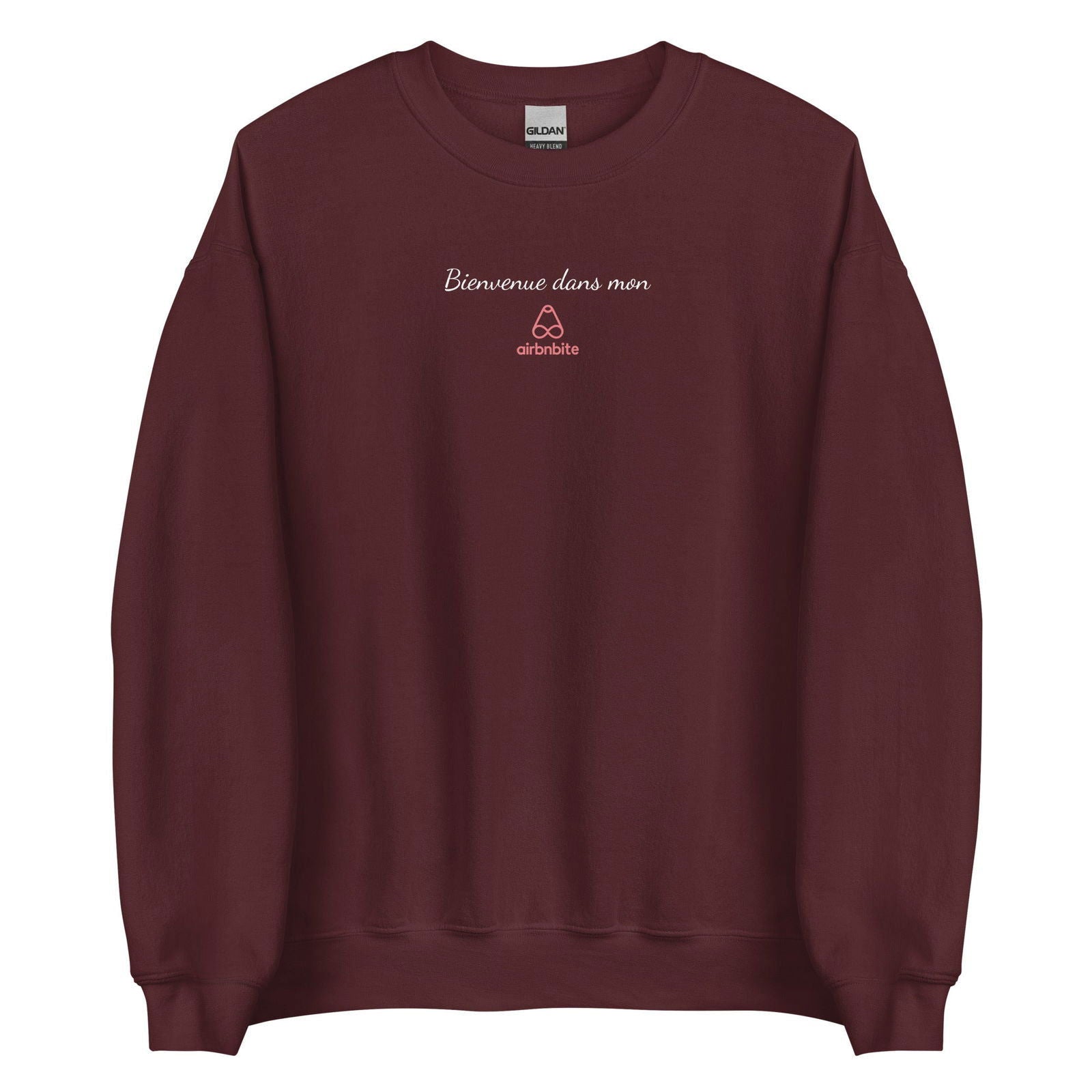 Sweat unisexe col rond Bienvenue dans mon airbnbite - Sedurro