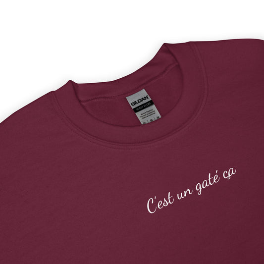 Sweat unisexe col rond C'est un gaté ça - Sedurro