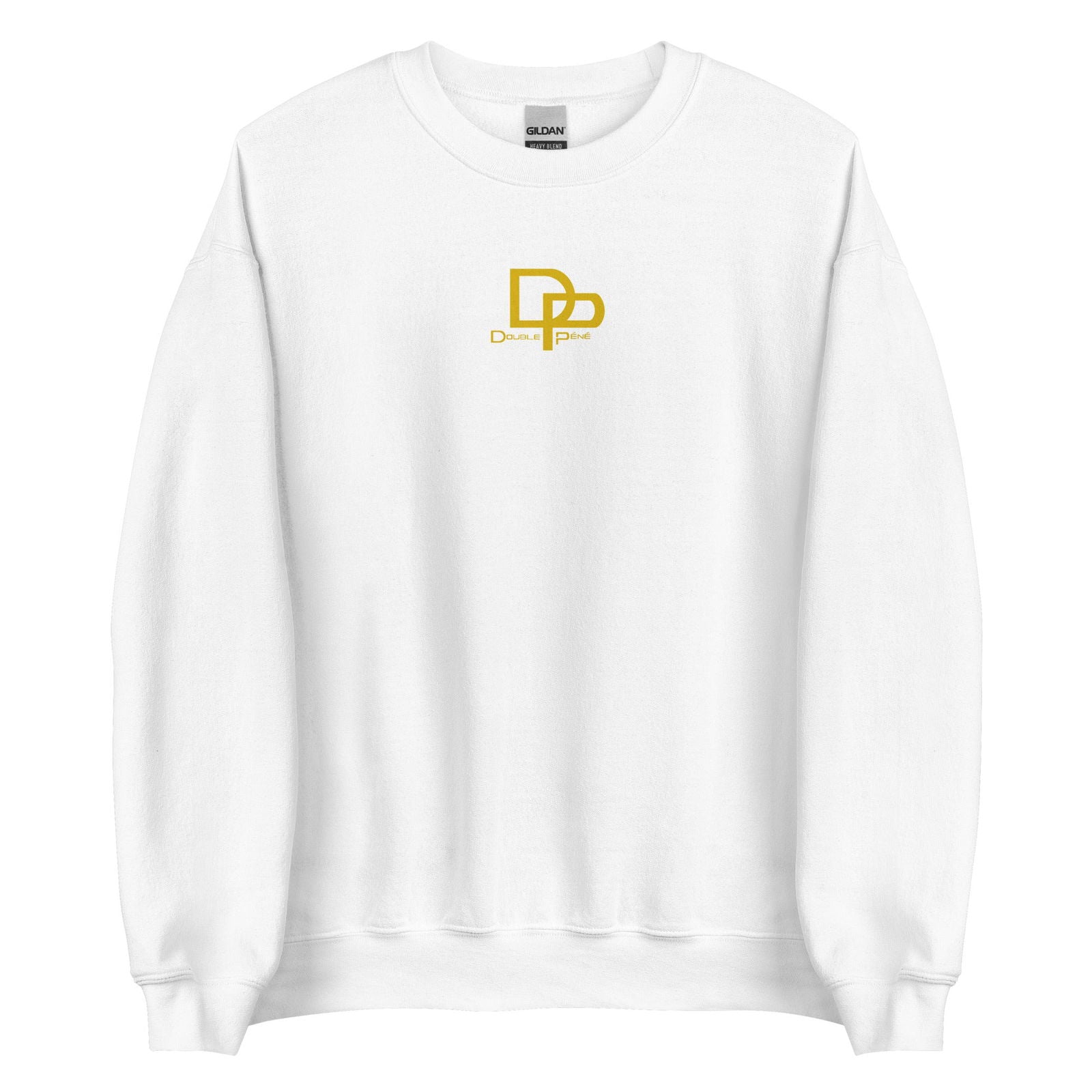 Sweat unisexe col rond DP Double péné le J Blanc - Sedurro