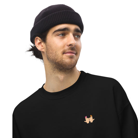 Sweat unisexe col rond DP Double péné signe du J seul - Sedurro