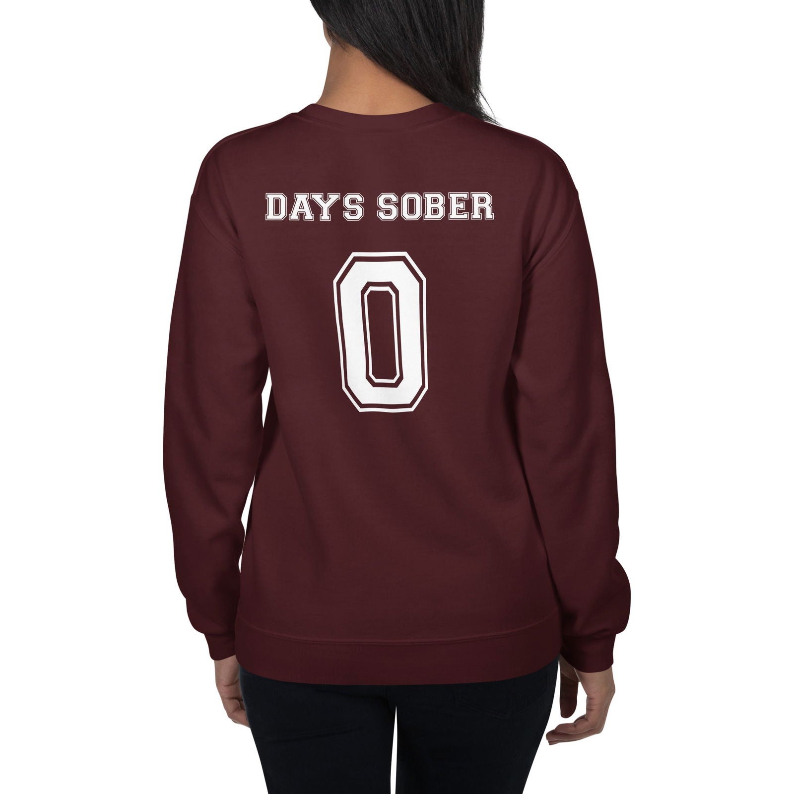 Sweat unisexe col rond Days sober 0 - Sedurro