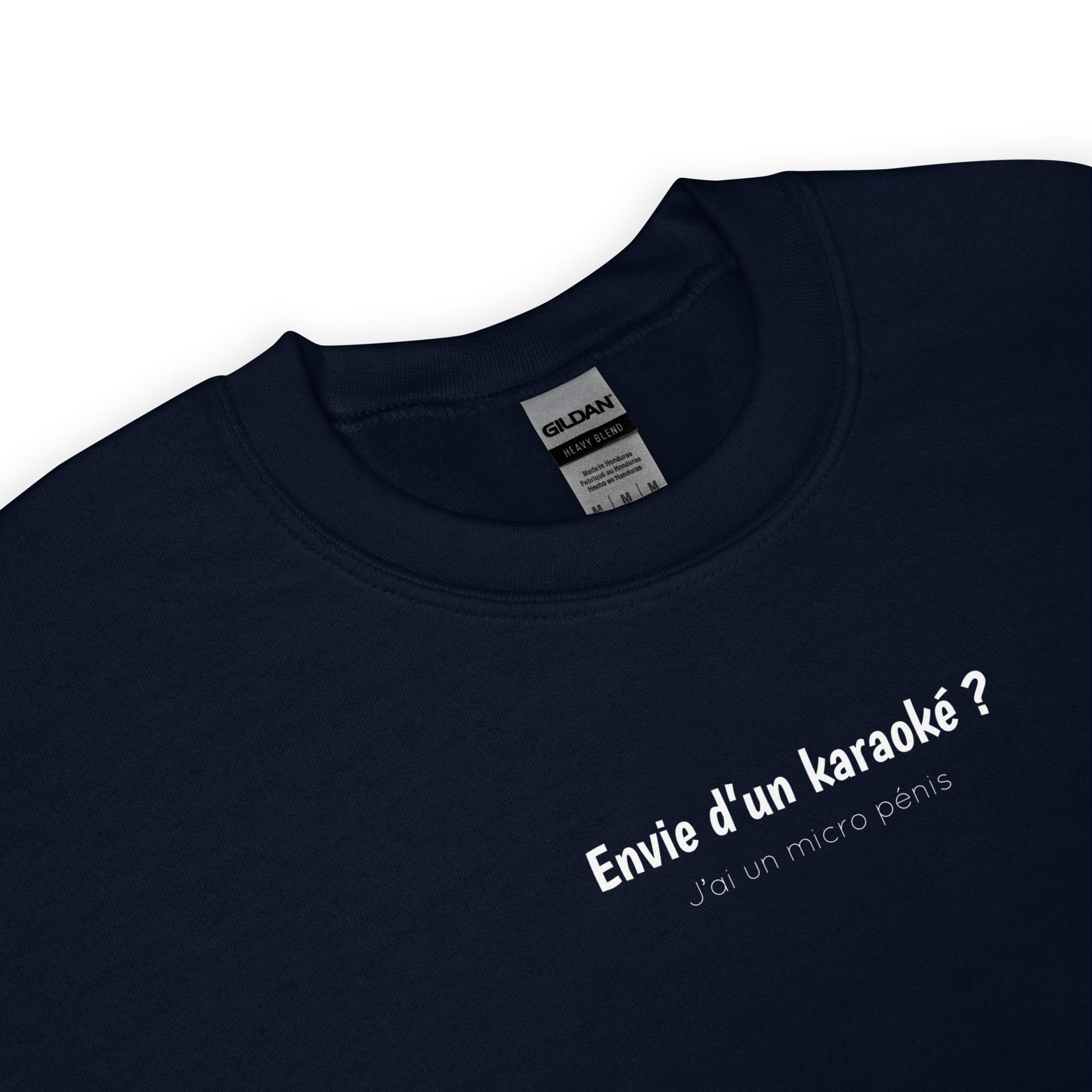 Sweat unisexe col rond Envie d'un karaoké j'ai un micro pénis - Sedurro