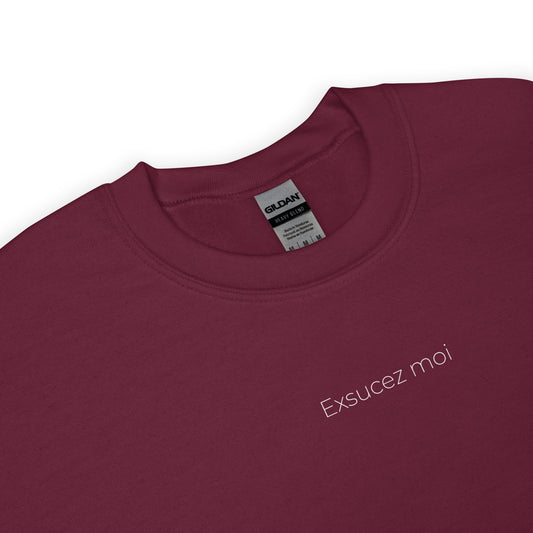Sweat unisexe col rond Exsucez moi - Sedurro