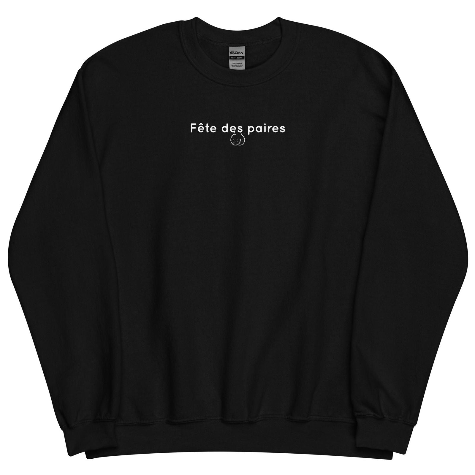 Sweat unisexe col rond Fête des paires boules - Sedurro