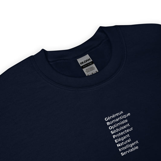 Sweat unisexe col rond Gros pénis qualités - Sedurro