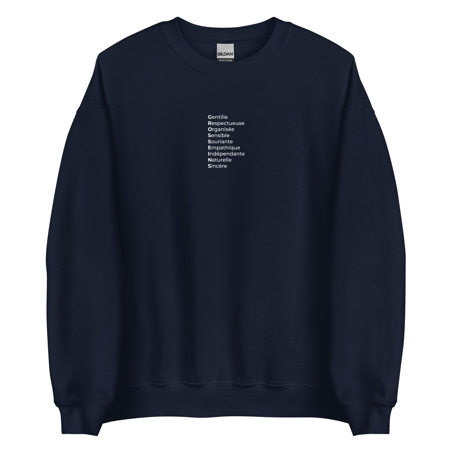 Sweat unisexe col rond Gros seins qualités Bleu Marine - Sedurro