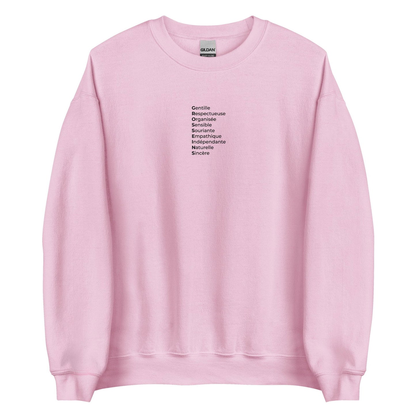 Sweat unisexe col rond Gros seins qualités Rose Clair - Sedurro