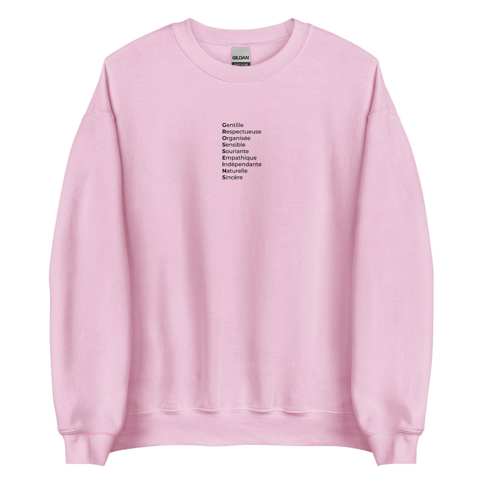 Sweat unisexe col rond Gros seins qualités Rose Clair - Sedurro