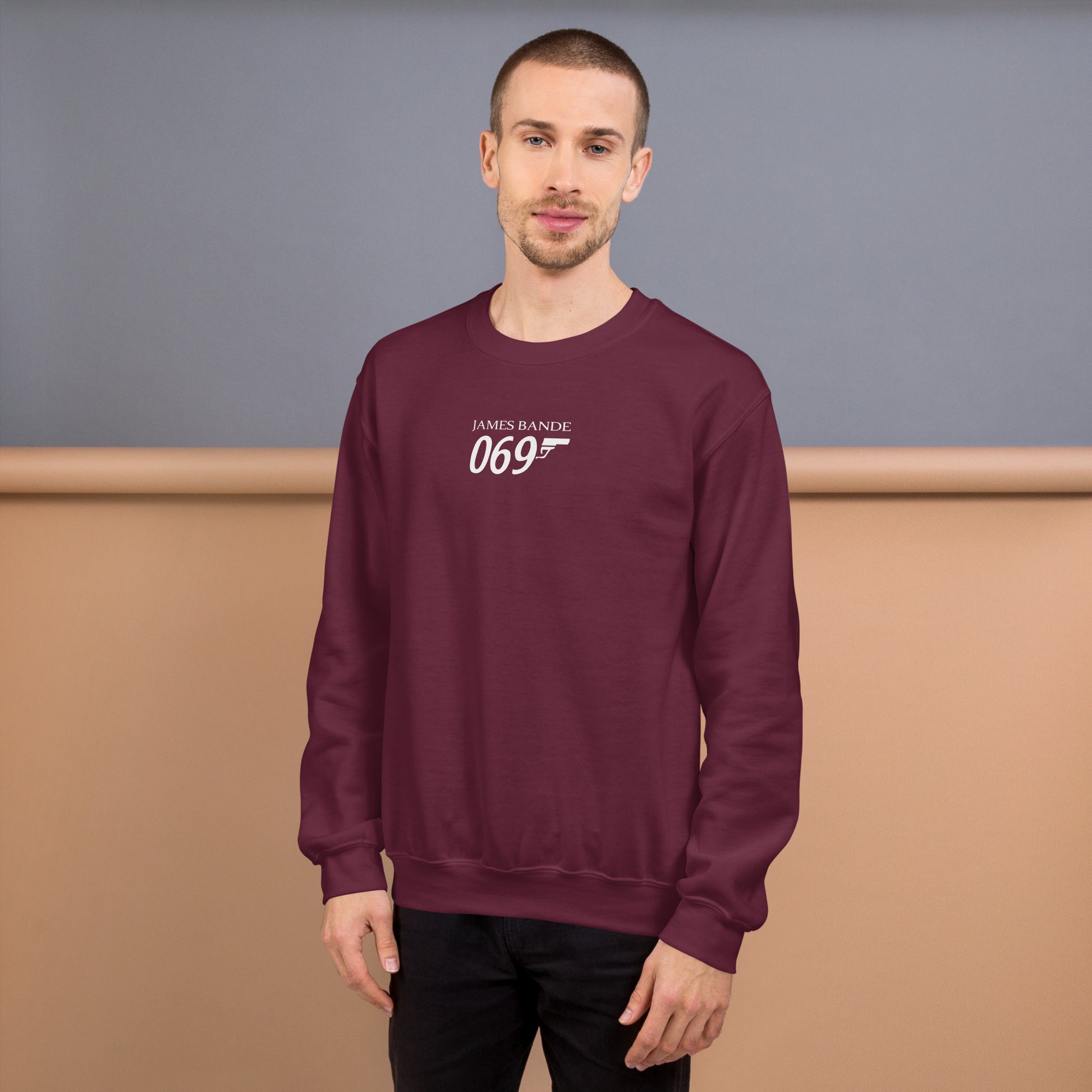 Sweat unisexe col rond James bande 069 - Sedurro