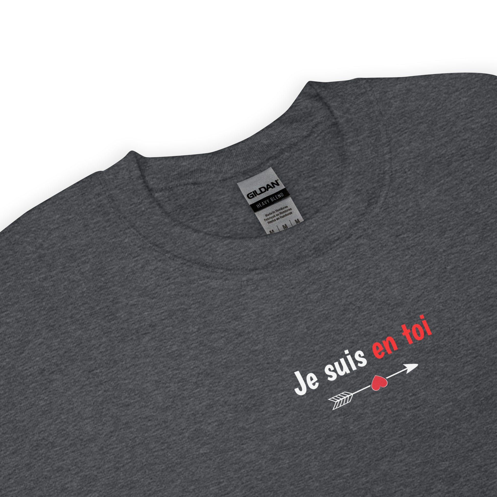 Sweat unisexe col rond Je suis en toi flèche cupidon - Sedurro