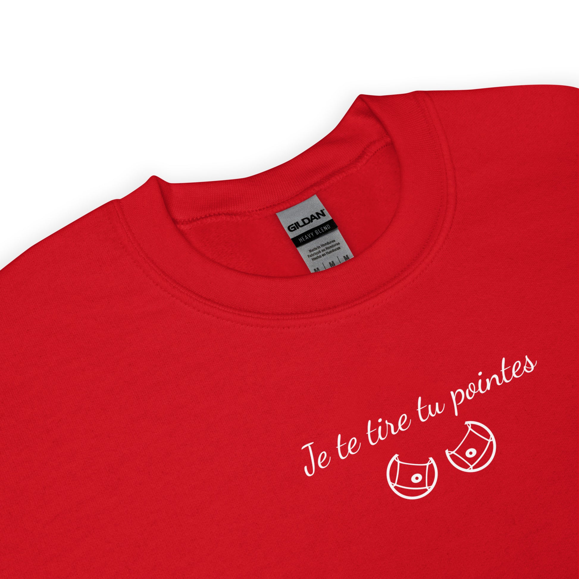 Sweat unisexe col rond Je te tire tu pointes - Sedurro