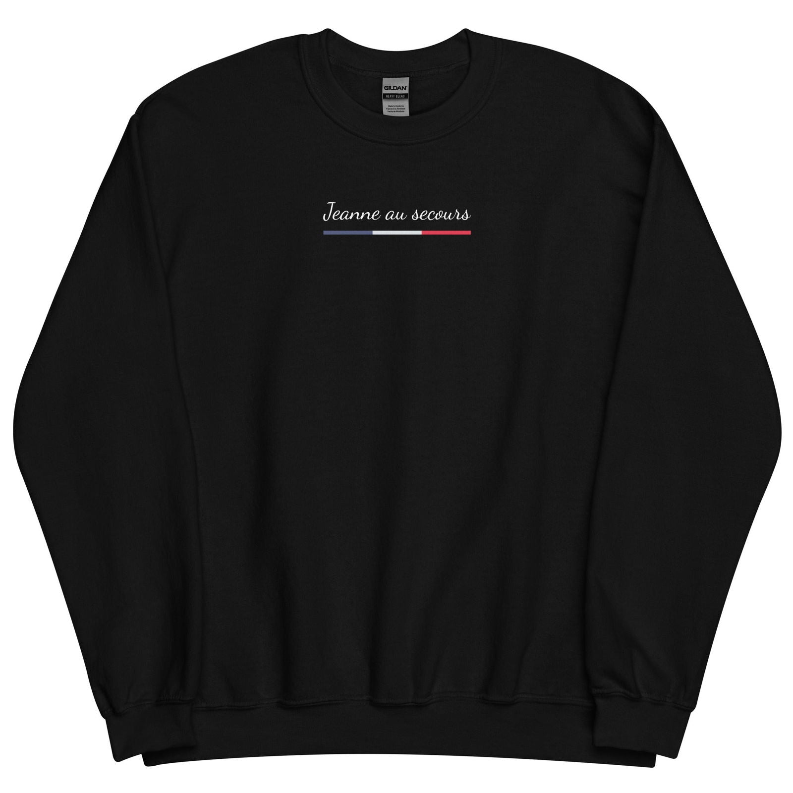 Sweat unisexe col rond Jeanne au secours - Sedurro