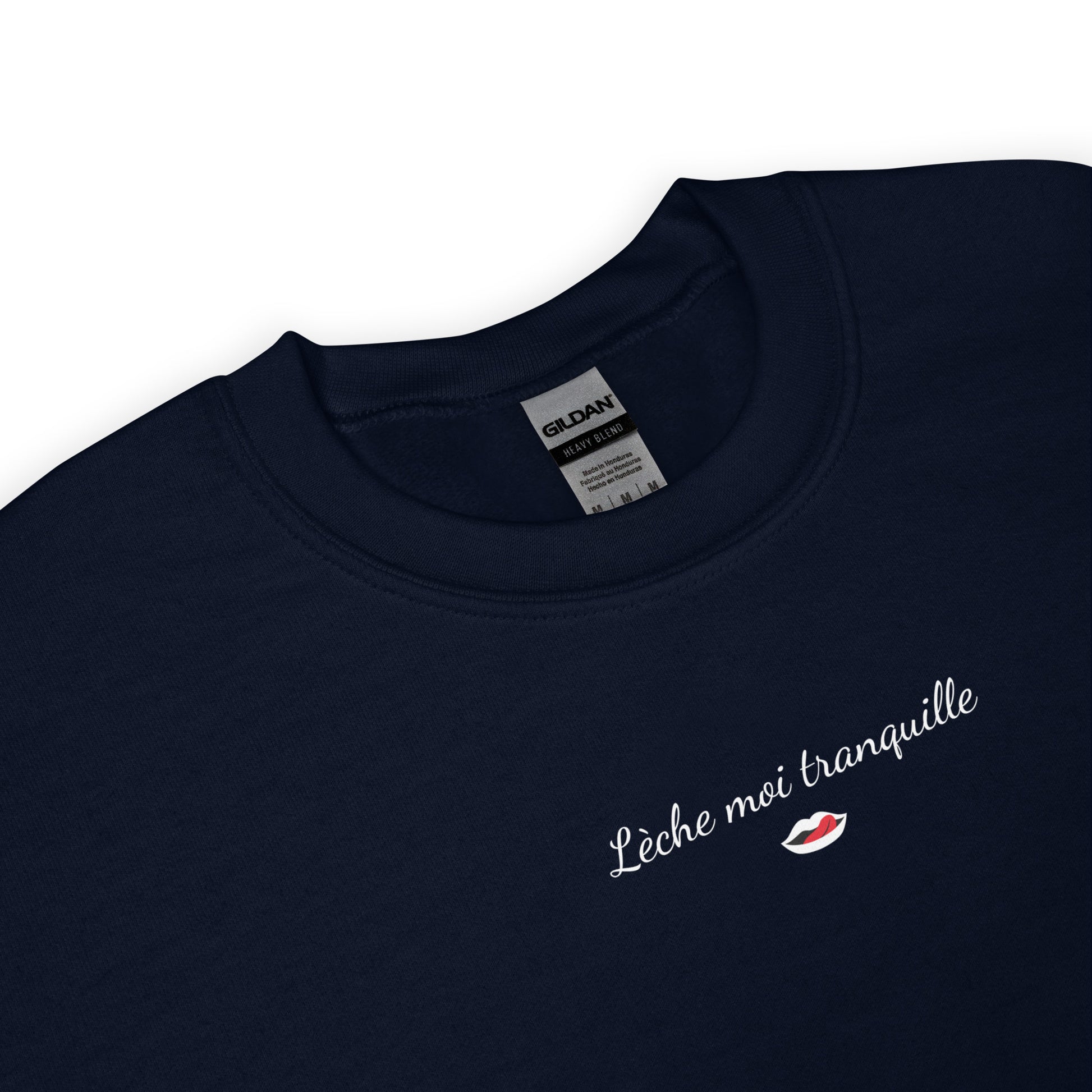 Sweat unisexe col rond Lèche moi tranquille - Sedurro
