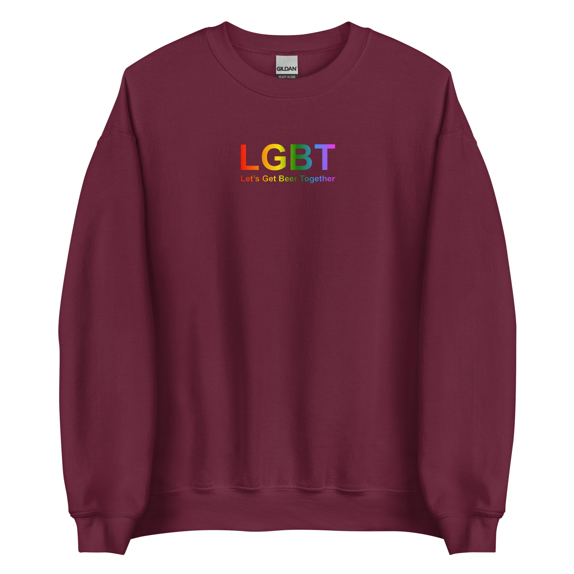 Sweat unisexe col rond LGBT Let's Get Beer Together - Sedurro
