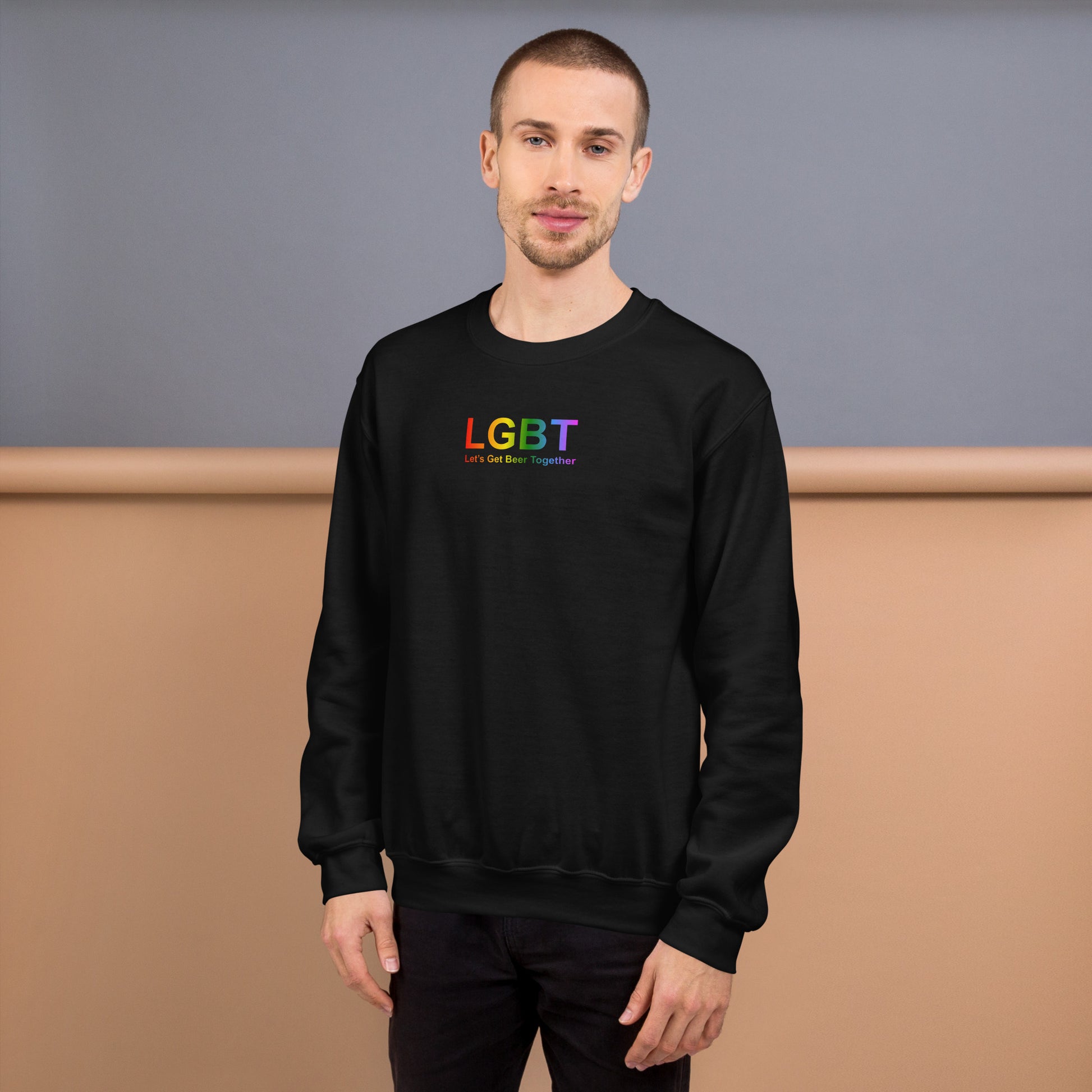 Sweat unisexe col rond LGBT Let's Get Beer Together - Sedurro