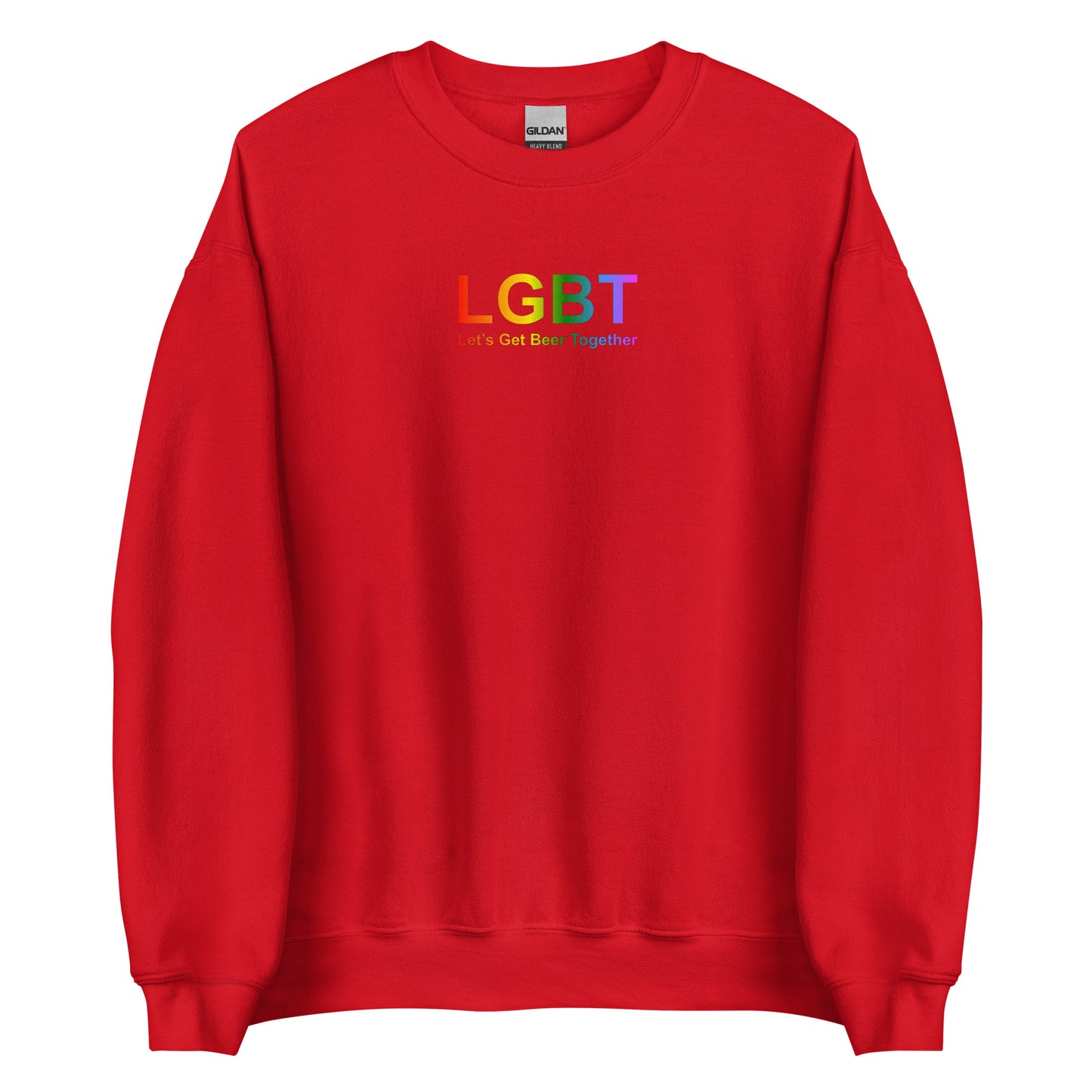 Sweat unisexe col rond LGBT Let's Get Beer Together - Sedurro