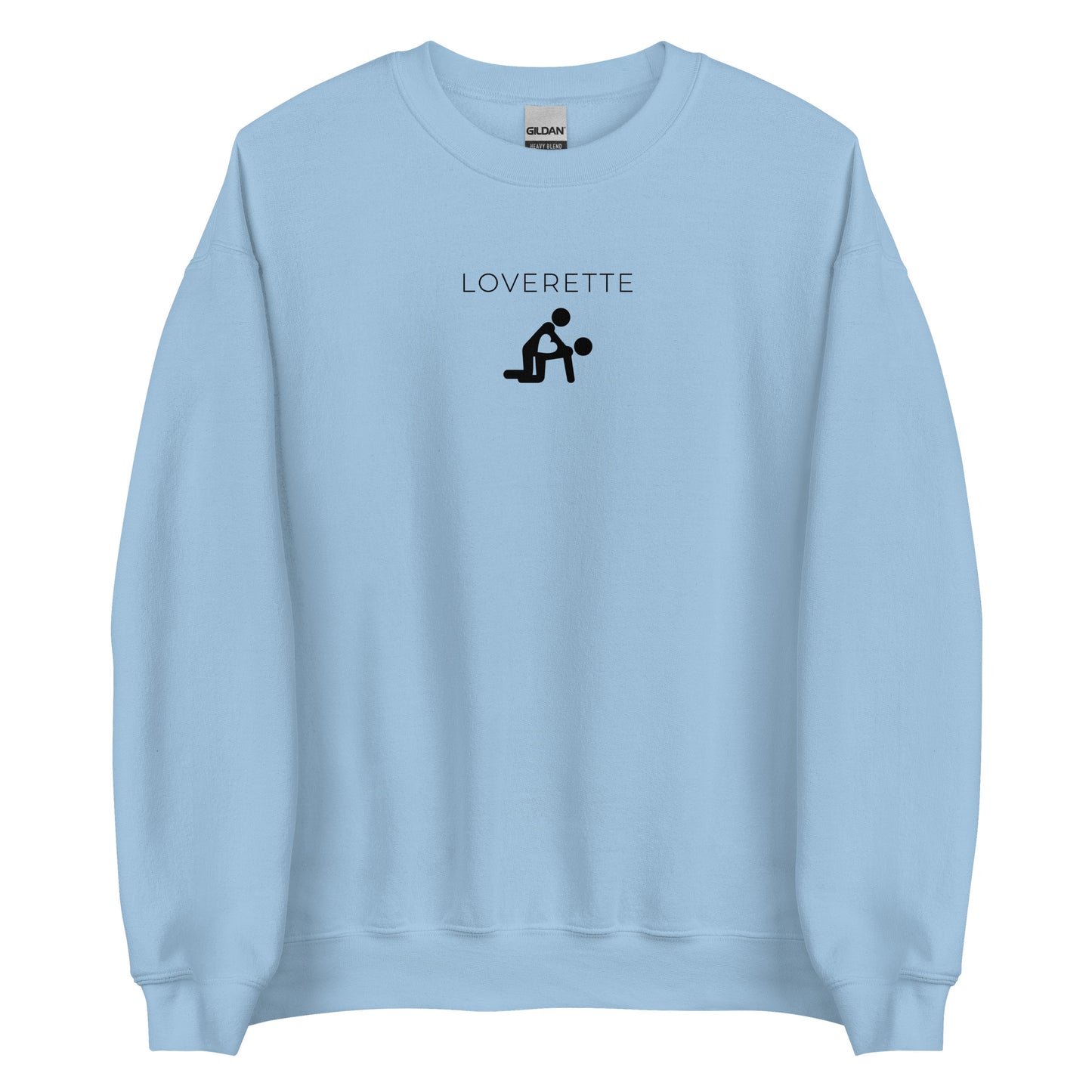 Sweat unisexe col rond Loverette Bleu Clair - Sedurro